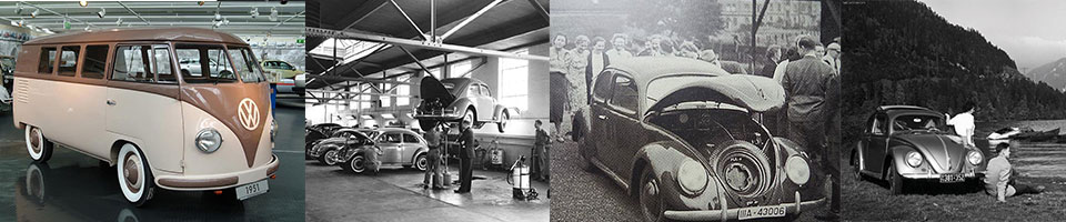 Vintage Volkswagen Restored Van, Old Volkswagen Repair Service, Old Volkswagen Beetle, People With a Vintage Volkswagen Beetle